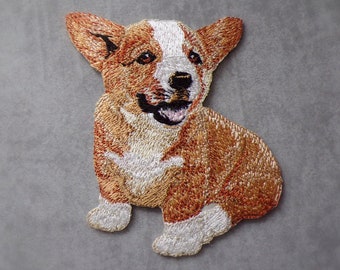 Welsh Corgi  Hund  Patch zum Aufbügeln   Aufnäher zum Aufbügeln Applikation