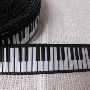 2,30 Euro /m    Piano Klavier Keyboard 22mm   Borte Ripsband