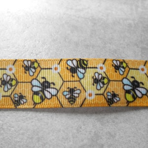 2,20  Euro/m Biene, Insekt, Natur,    22 mm  Borte Ripsband,