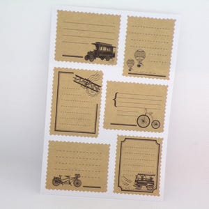 18 Sticker Aufkleber Etiketten Vintage Retro Style  selbstklebend Marken