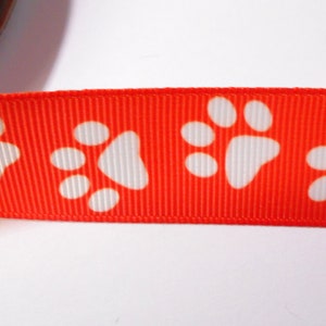 2,20 Euro/m Pfote, Pfoten, Hund katze 22mm  Borte Ripsband