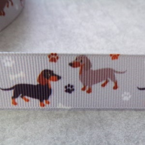2,20 euro/meter Teckel Teckel Kraag met grosgrain lint van 22 mm