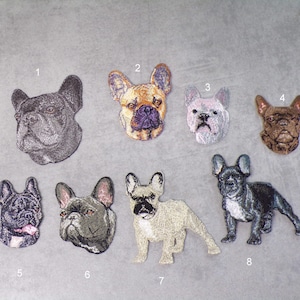 Bulli Bulldoge French Französische Australien  Aufnäher Patch gestickt zum Aufbügeln, applikation,