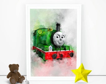 Thomas The Train Print Thomas The Train Poster Instant Etsy