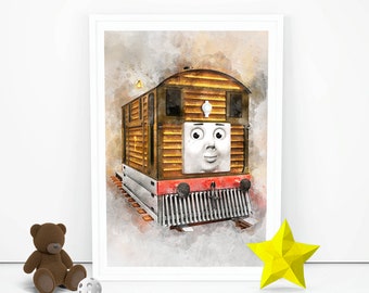Thomas The Train Print Thomas The Train Poster Instant Etsy