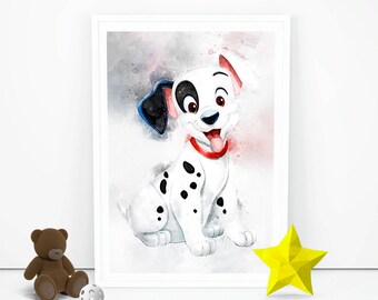 Birthday 101 Dalmatians Personalized Custom Poster Glossy Banner