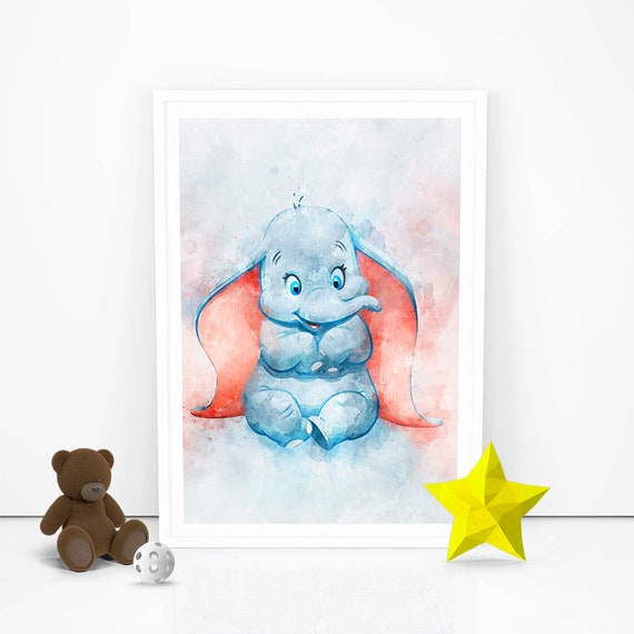 Dumbo Poster Print Elephant Dumbo Disney Dumbo Printable Nursery Instant Download Nursery Hd Wall Decor Baby Shower Gift Newborn Gift Ideas