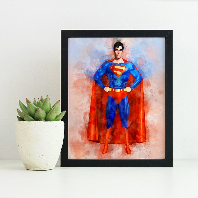 Superman Print SuperMan Poster Super Man Printable ...
