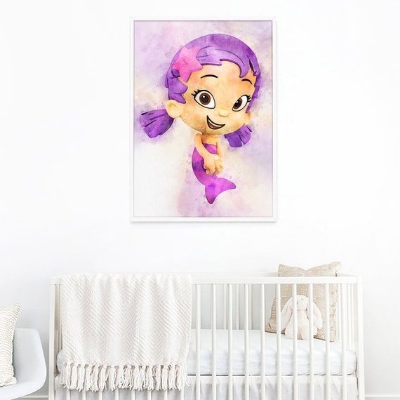 Bubble Guppies Poster Guppy Oona Wall Hanging Bubble Guppies Etsy
