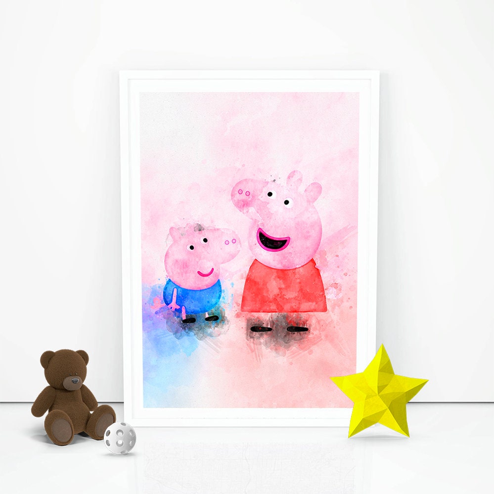 Peppa Pig Poster Peppa Pig Print Printable Peppa Pig Instant | Etsy