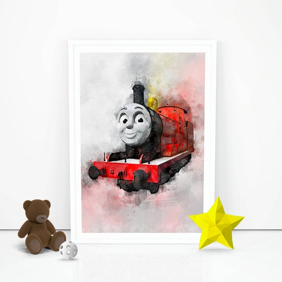 Thomas The Train Print Thomas The Train Poster Instant Etsy
