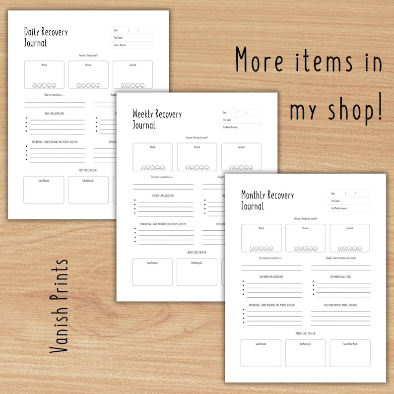 Recovery Bingo: 25 Pages (PDF Downloadable Printable) Addiction ...