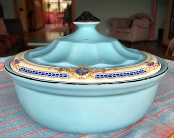 Very Vintage and Unusual Excello Czecho-Slovakia Heat-Proof China Dish # 808