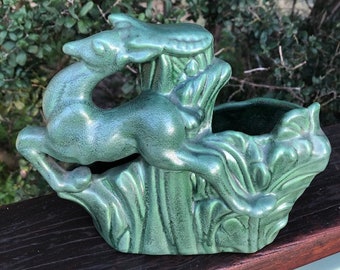 Haeger Vintage Leaping Gazelle Flower Planter Mid-Century Modern
