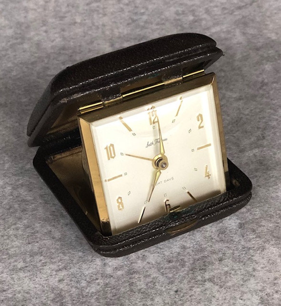 Seth Thomas Vintage 8 Day Wind up Travel Alarm Clock Made in Germany - Etsy