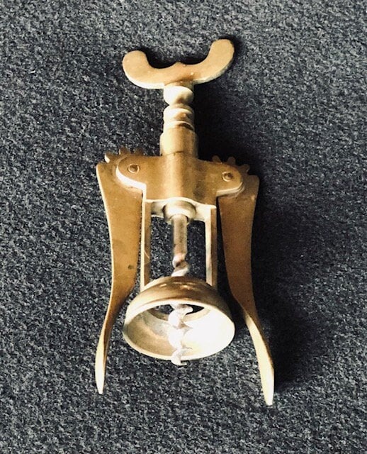 Mid-century Modern Tower Lever Brass Corkscrew Vintage 