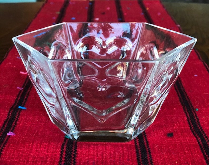 Valentines Kosta Boda Vintage and Retired 6sided Heart Dish / Etsy