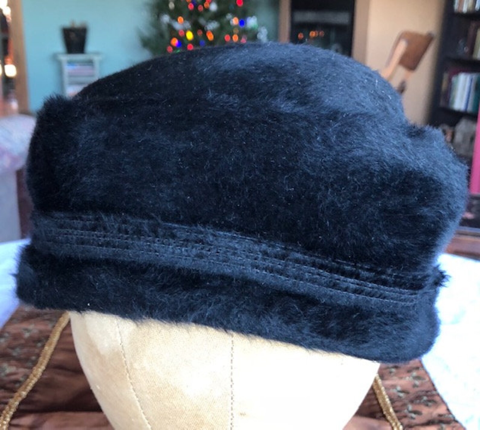 1950s Elsa Schiaparelli Fur Felt Turned Brim Black Hat - Etsy
