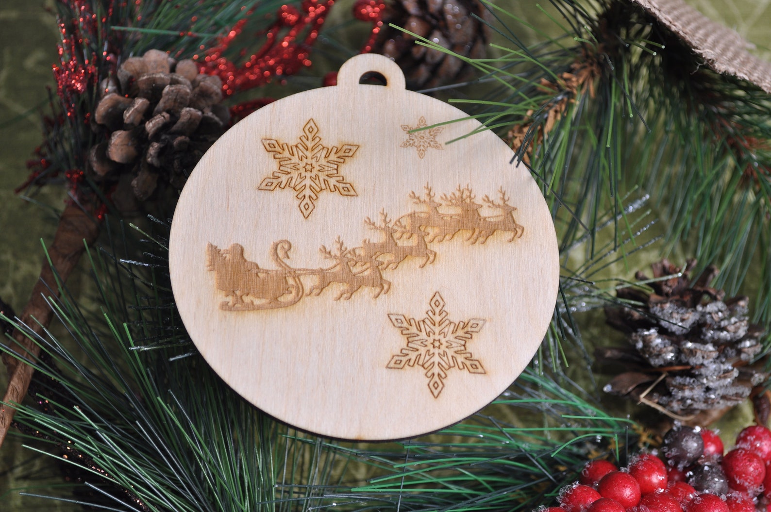 Laser Cut Christmas Ornament Image | Etsy