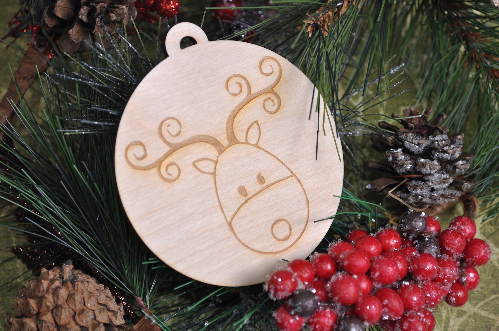 Laser Cut Christmas Ornament Image Etsy