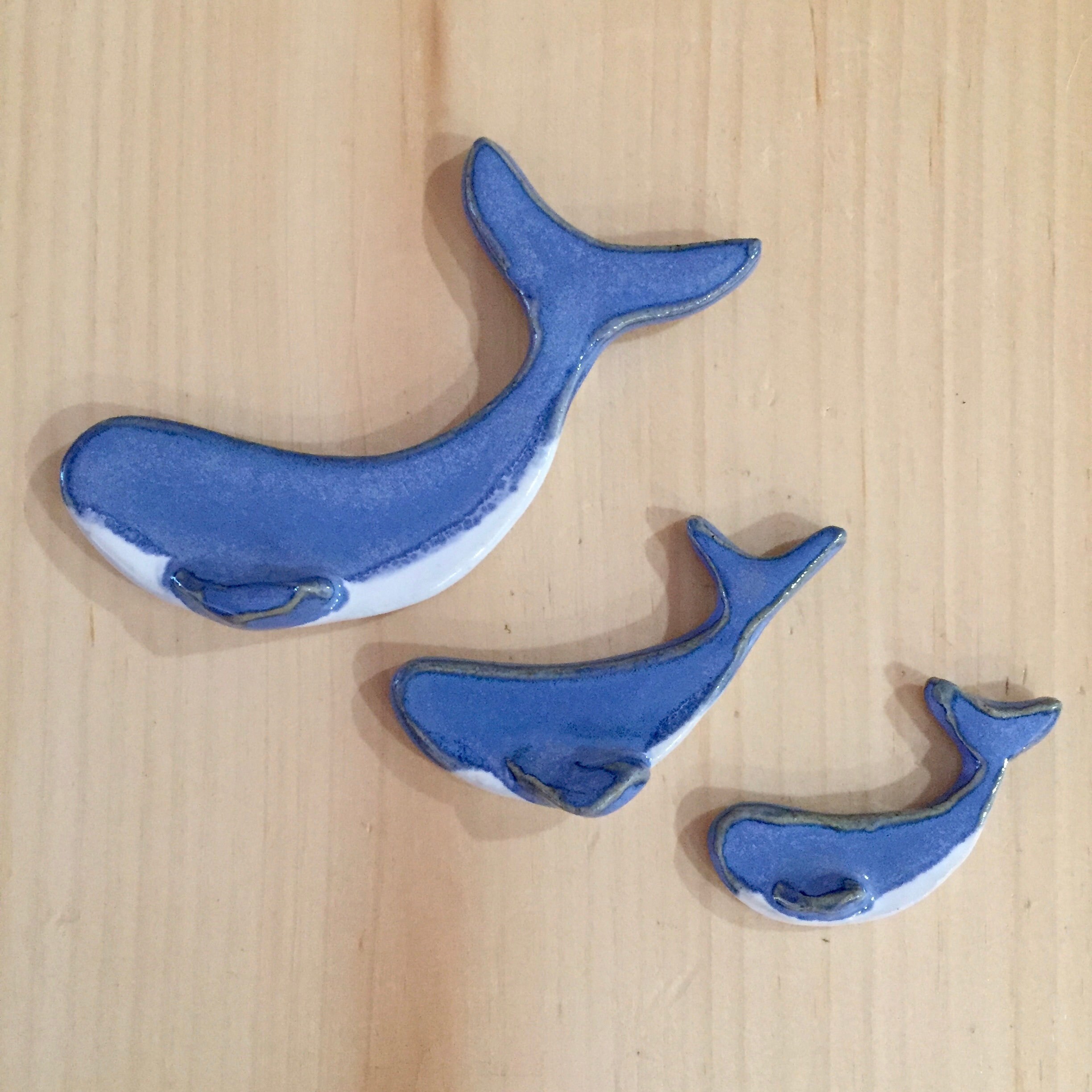 Handmade Ceramic Whale Set Etsy