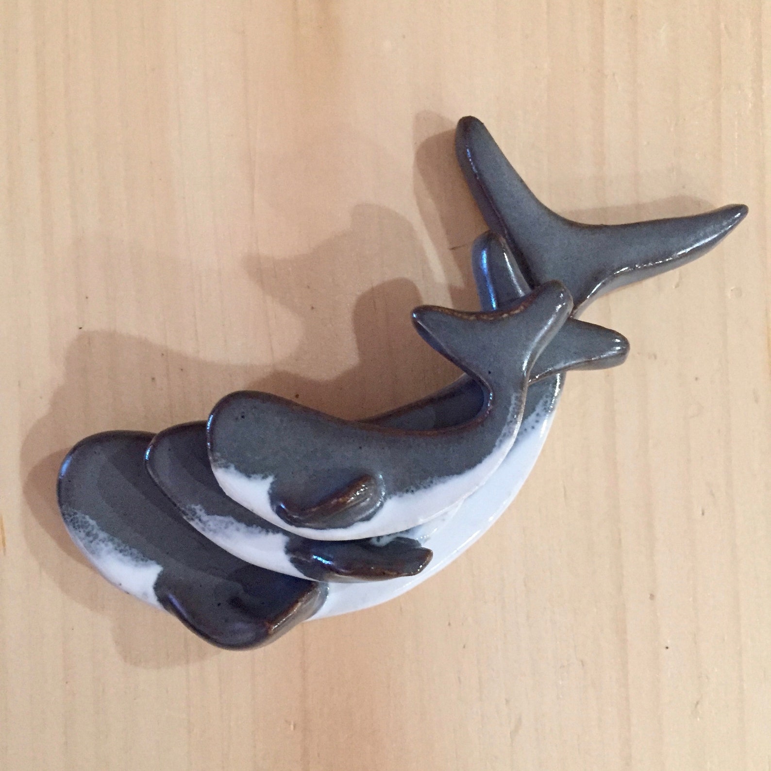 Handmade Ceramic Whale Set Etsy