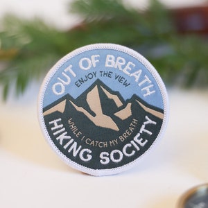 Out of Breath Hiking Society Patch