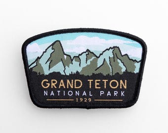 Grand Tetons National Park - Iron On Patch