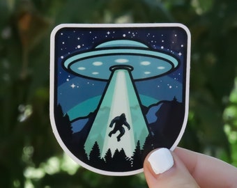 Bigfoot Conspiracy Society Sticker  | Waterproof Vinyl, UV resistant Decal | The Truth is out there, UFO Cryptid, Sasquatch Gift