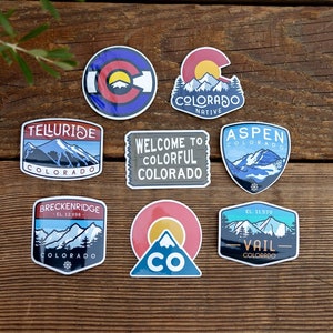 Colorado Sticker Set - Waterproof Vinyl, UV resistant Decal - For Coloradoan and Colorado Visitors