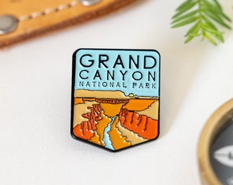 Pin de esmalte, Parque Nacional del Gran Cañón / Pin de solapa coleccionable / Accesorios y regalos para los entusiastas de las actividades al aire libre y los visitantes del parque