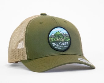 Casquette du parc national du Shire | Casquette trucker rétro à bouton-pression |