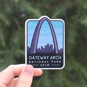 Gateway Arch National Park - Waterproof Vinyl Sticker, UV resistant Decal