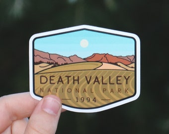 Death Valley National Park - Waterproof Vinyl Sticker, UV resistant Decal