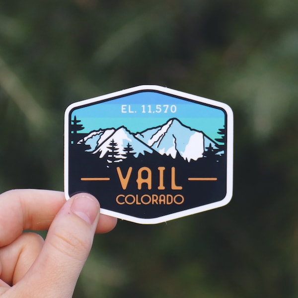 Vail Sticker | Ski Resort Decal | For Colorado Snow Skiers & Snowboarders