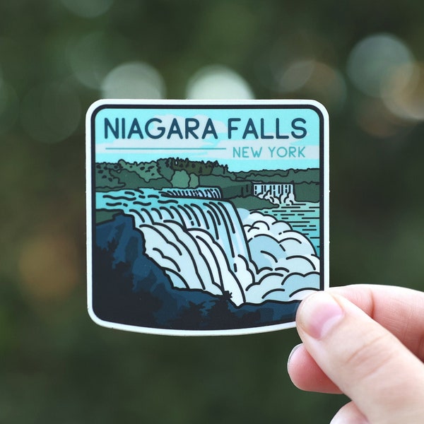 Autocollant des chutes du Niagara - Sticker du parc national - Rappelez-vous votre voyage aux chutes du Niagara