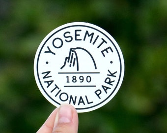 Yosemite National Park Black & White Sticker