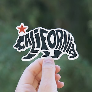 California Republic Grizzly Vinyl Sticker | UV & Waterproof Decal | The Golden State