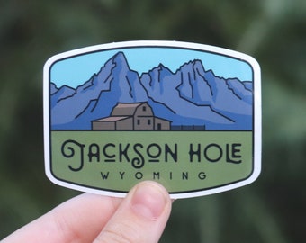 Jackson Hole - Waterproof Vinyl Sticker, UV resistant Decal