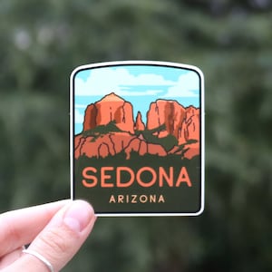 Sedona Arizona - Waterproof Vinyl Sticker, UV resistant Decal