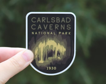 Carlsbad Caverns National Park - Waterproof Vinyl Sticker, UV resistant Decal