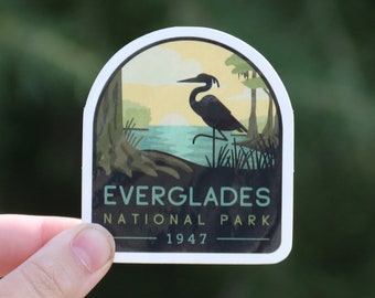 Everglades National Park - Waterproof Vinyl Sticker, UV resistant Decal