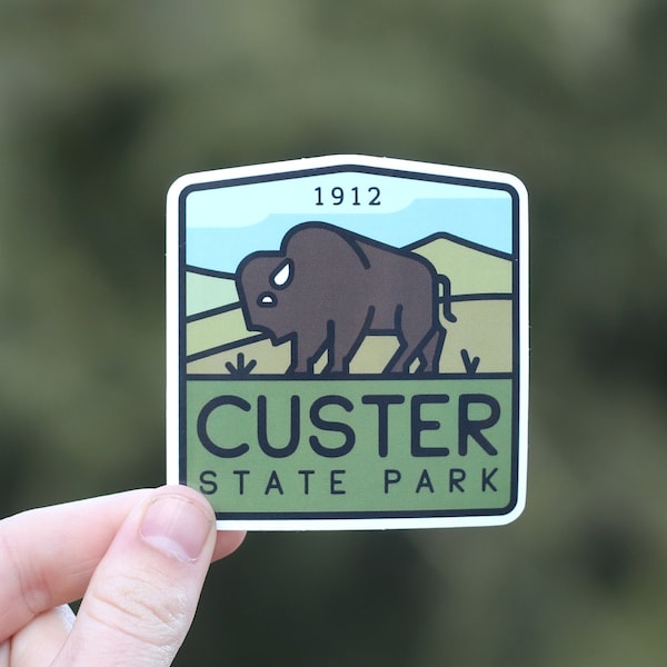 Custer State Park - Waterproof Vinyl Sticker, UV resistant Decal