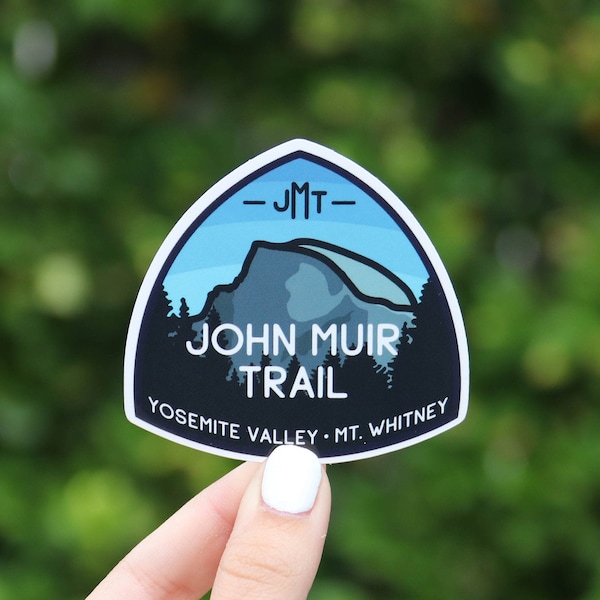 John Muir Trail Waterproof Vinyl Sticker, UV resistant Decal