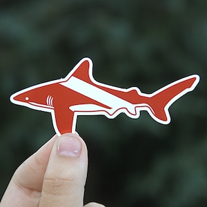 Scuba Dive Shark Sticker - Waterproof, UV resistant, Decal | Every Ocean Scuba Diver Needs One