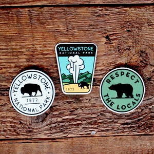 Yellowstone National Park Sticker Set