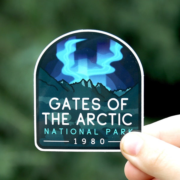 Gates of the Arctic National Park Sticker | Waterproof Vinyl, UV resistant Decal | The most remote national park in the US