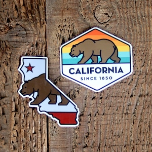 I Love California Two Sticker Set