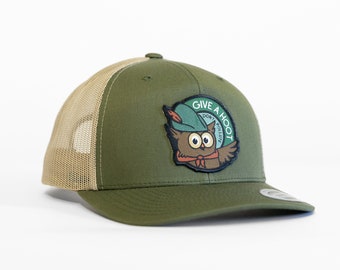 Give a Hoot, Woodsy The Owl Hat | Give a Hoot, Don't Pollute Trucker Cap | For National Park and state park visitors