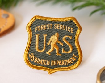 US Sasquatch Department - Iron On Embroidered Patch